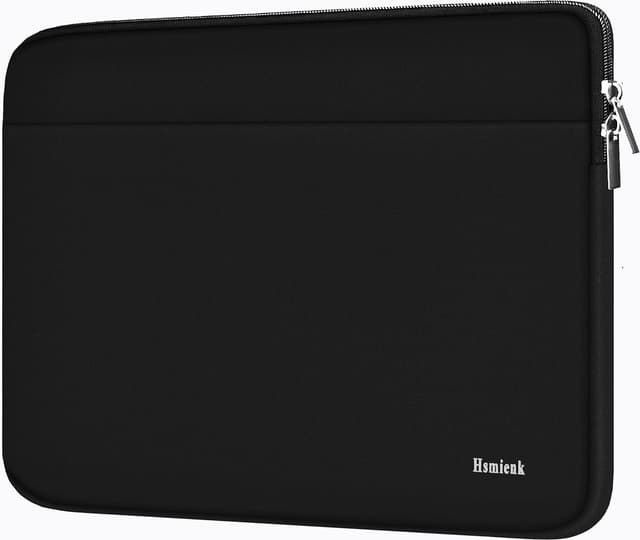 Detalle de Laptop Case Sleeve 15.6 inch (Black) — Shockproof Protective Notebook Cover with Accessory Pocket