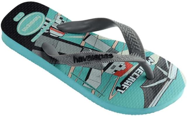Detalle 2 de Havaianas Minecraft (Mini Me) – tongs enfant en caoutchouc, antidérapantes