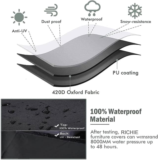 Thumbnail 3 de RICHIE Garden Furniture Cover 250x200x90 cm