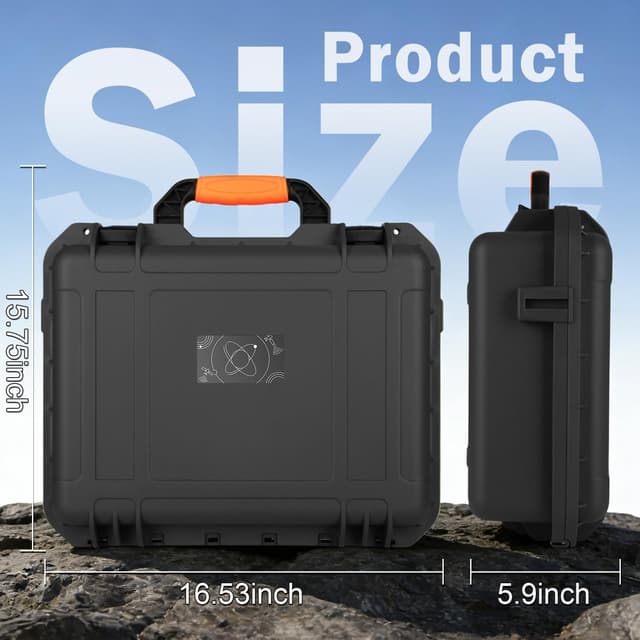 Detalle de MONOJOY IP67 Waterproof Hard Carrying Case for Starlink Mini (with Foam Insert)