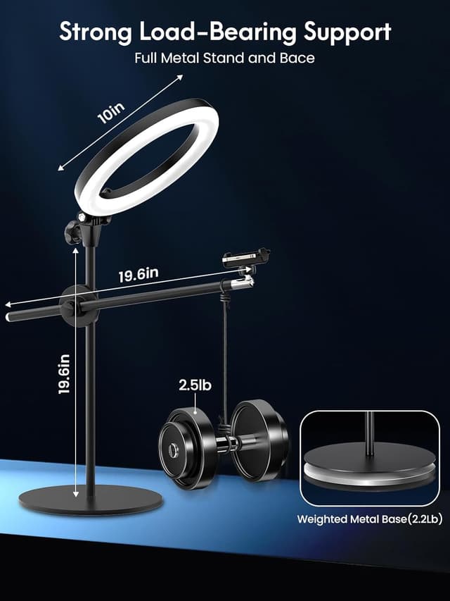 Thumbnail 4 de Selfie Ring Light 10.5" with Stand and Phone Mount