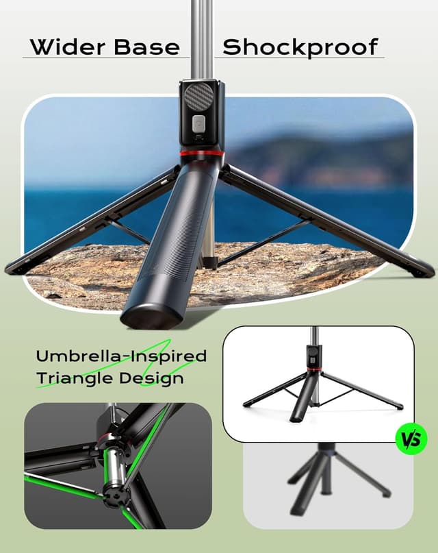 Thumbnail 3 de 170cm Phone Tripod & Selfie Stick