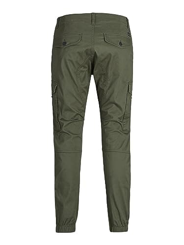 Detalle de JACK & JONES Jjipaul Jjflake AKM 542 Olive Night, Pantalón hombre W32/L34