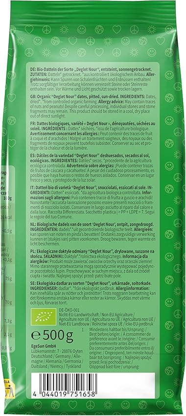 Thumbnail 2 de Mundo Feliz Dátiles Ecológicos Sin Hueso 2x500g 🍈