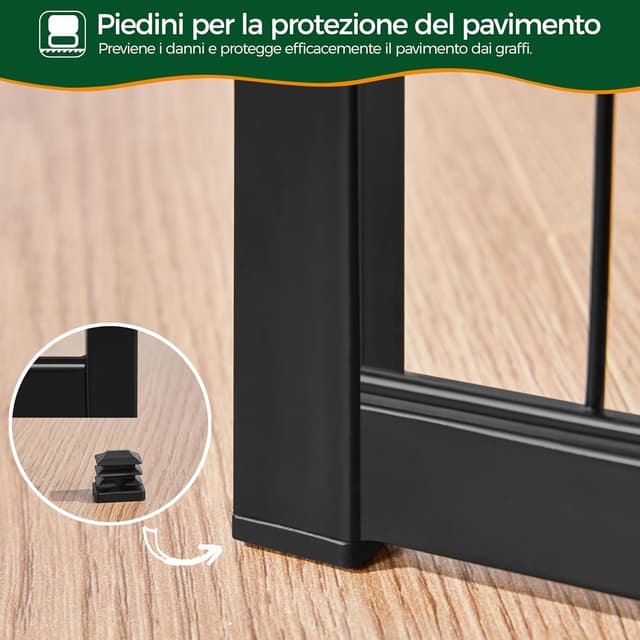 Thumbnail 6 de Yaheetech Recinto per cani e piccoli animali con 6 pannelli pieghevoli 68 x 100 cm, in ferro nero