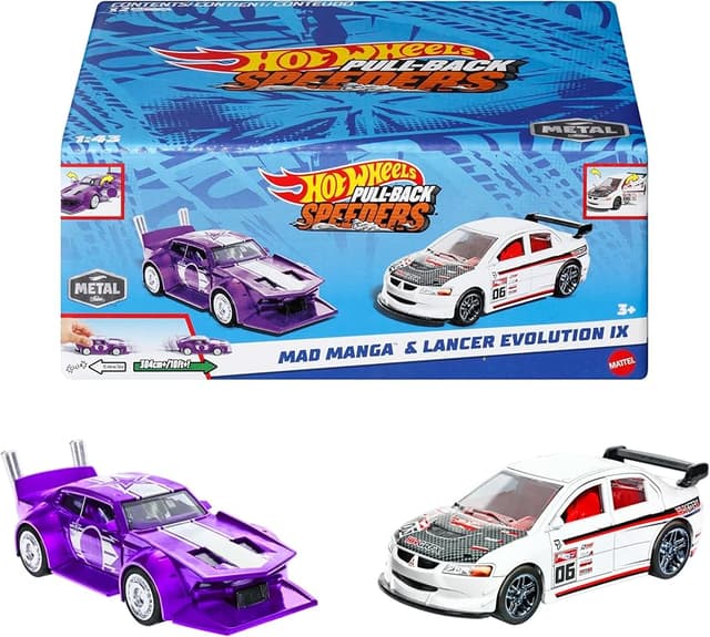 Detalle de Hot Wheels HPR91 - Pack 2 Coches de Carreras