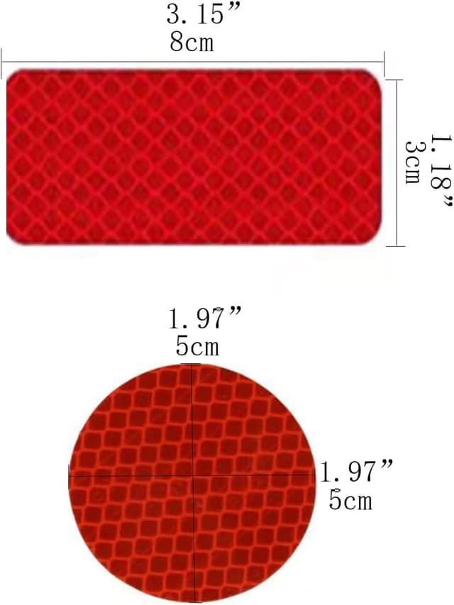 Thumbnail 1 de Yesmin 20 Pcs Red Reflective Tape