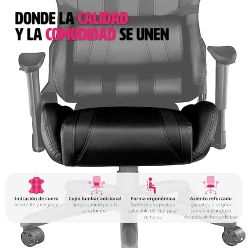 Thumbnail 6 de TecTake® Silla Gamer Ergonomica con Reclinable