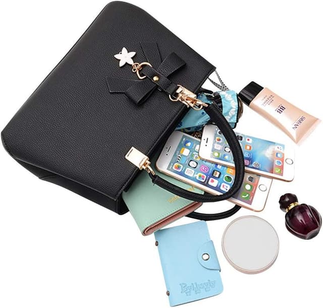 Thumbnail 2 de Wocharm PU Leather Ladies Shoulder Bag with Top Handle – casual & work tote