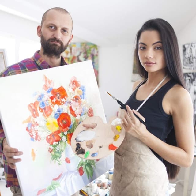 Thumbnail 4 de Juego de pinceles 10 piezas para pintura acrílica