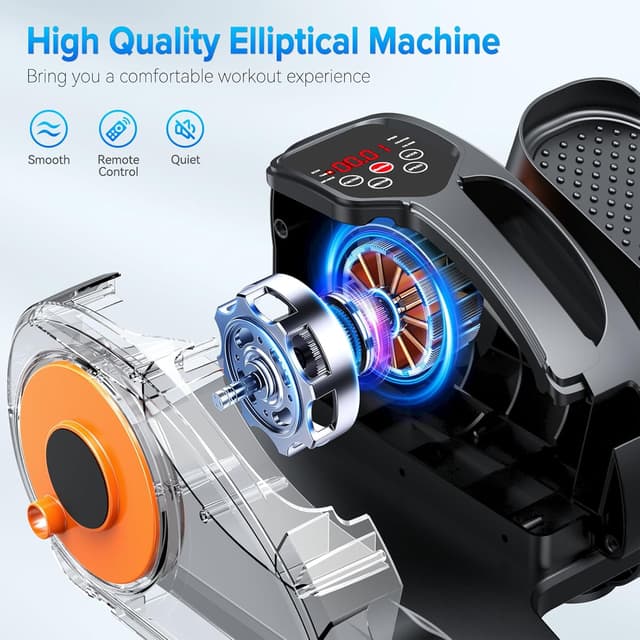 Detalle 2 de GUGTTR Under Desk Elliptical Machine 12-speed