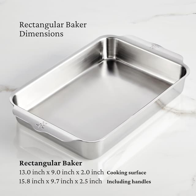 Detalle de Hestan Provisions OvenBond 5-Piece Tri-ply Stainless Steel Ovenware Baking Sheet Set