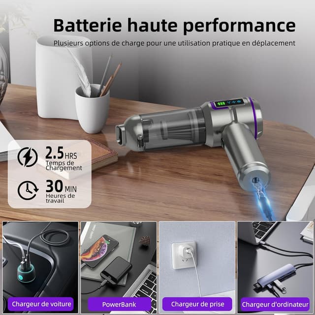 Thumbnail 4 de Aspirateur Ă main 25000Pa đź§ą