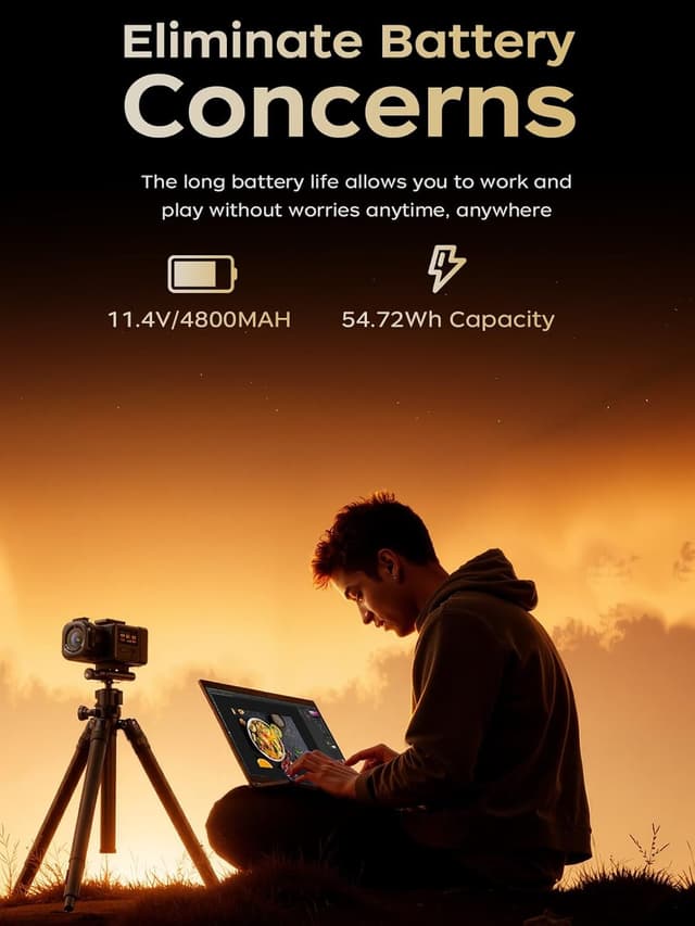 Thumbnail 6 de KAIGERR 16.0-inch Laptop with AMD Ryzen 4300U, 16GB RAM, 512GB SSD, Windows 11, FHD Display