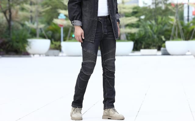 Detalle 2 de CTBQiTom Vaqueros de Moto con Protección CE y Kevlar