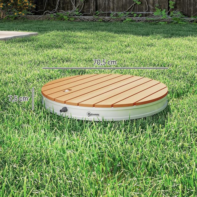 Thumbnail 6 de Outsunny douche de jardin portable avec hauteur réglable jusqu’à 4 m (Ø 70,5 cm)
