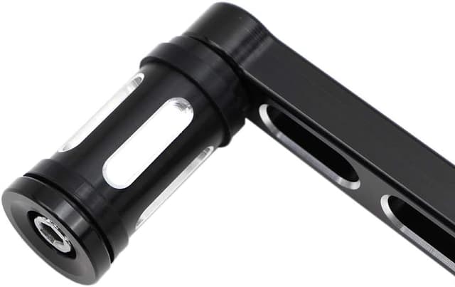 Detalle de DreamSeek Heel Toe Gear Shift Lever + Shift Peg (Black) for Harley FL Softail/Touring & Tri Glide Trikes