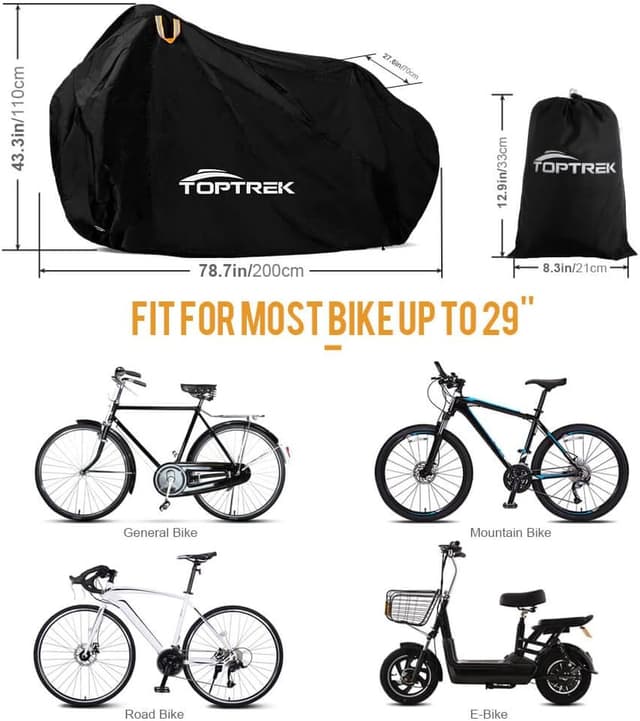 Thumbnail 1 de Toptrek Fahrradabdeckung 200 x 110 x 70 CM