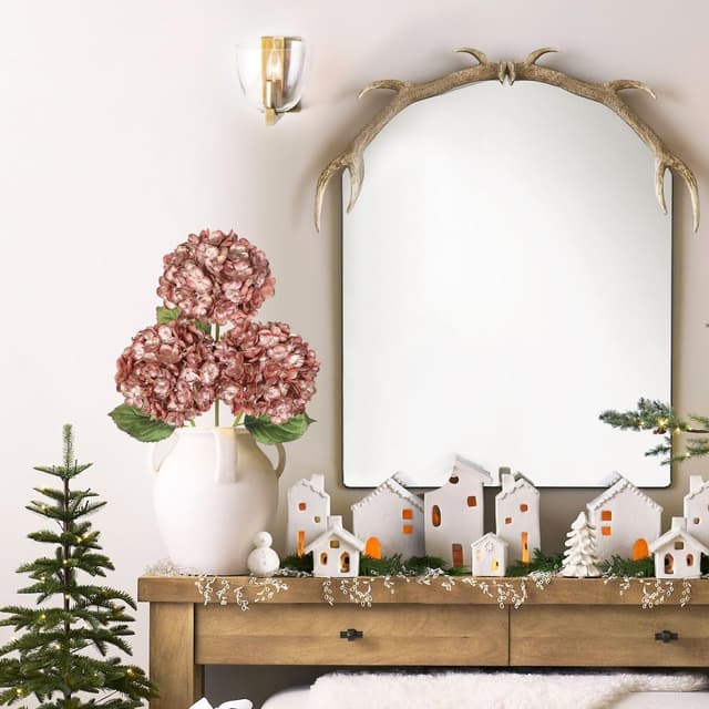 Thumbnail 5 de 23" Artificial Hydrangea Flowers 15cm Heads