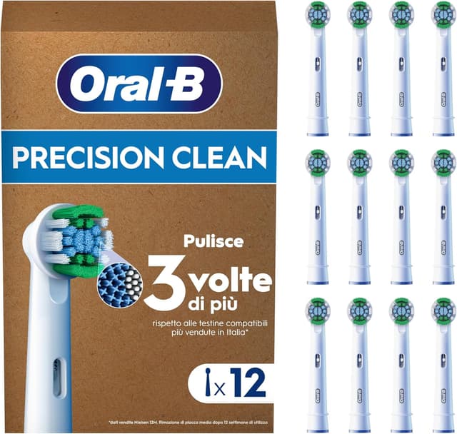 Imagen de Oral‑B Pro Precision Clean 12 testine per spazzolino elettrico en OfertitasTOP