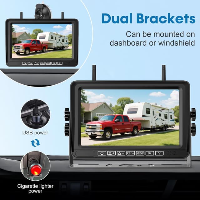 Detalle de Y31 7-Inch Wireless Backup Camera HD 1080P