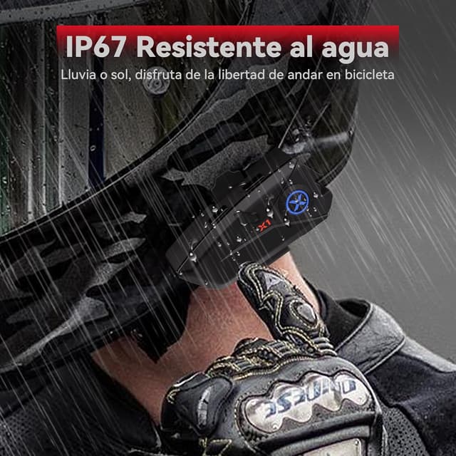 Thumbnail 4 de XGP X1 Auriculares casco moto Bluetooth V5.3 60 h