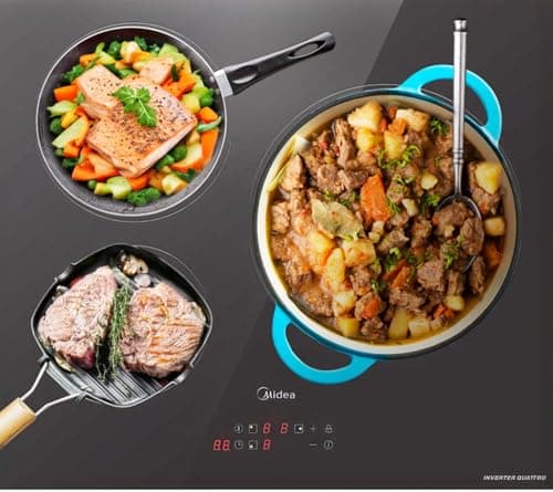 Detalle de Midea Placa Inducción 3 fuegos 60 cm