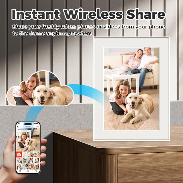 Thumbnail 5 de Frameo 10.1 Inch Digital Photo Frame 32GB