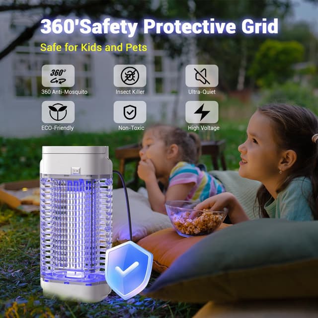 Detalle 1 de Bug Zapper 4200V UV insect killer 18W