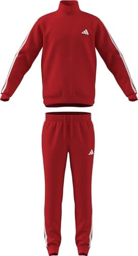 Thumbnail 6 de adidas Hombre Sportswear Basic 3 Stripes Tricot Tracksuit (pure ruby/white) talla M