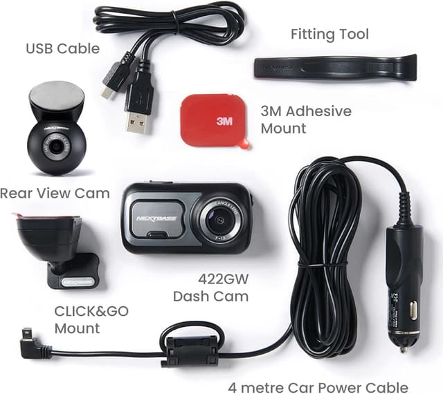 Thumbnail 6 de Nextbase 422GW Front & Rear Dash Cam with 2.5" IPS Touch Screen, WiFi, GPS & Bluetooth