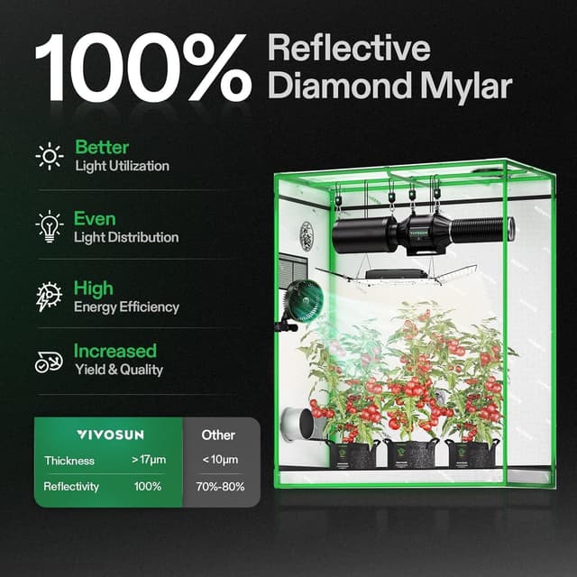 Thumbnail 1 de VIVOSUN S425 Tienda de cultivo 48×24×60