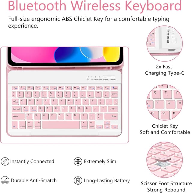 Thumbnail 3 de TQQ Keyboard Case for iPad A16