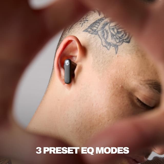 Detalle de Skullcandy Smokin’ Buds Wireless Earbuds (Bluetooth) – schallisolierende Passform, bis zu 20 Stunden & IPX4