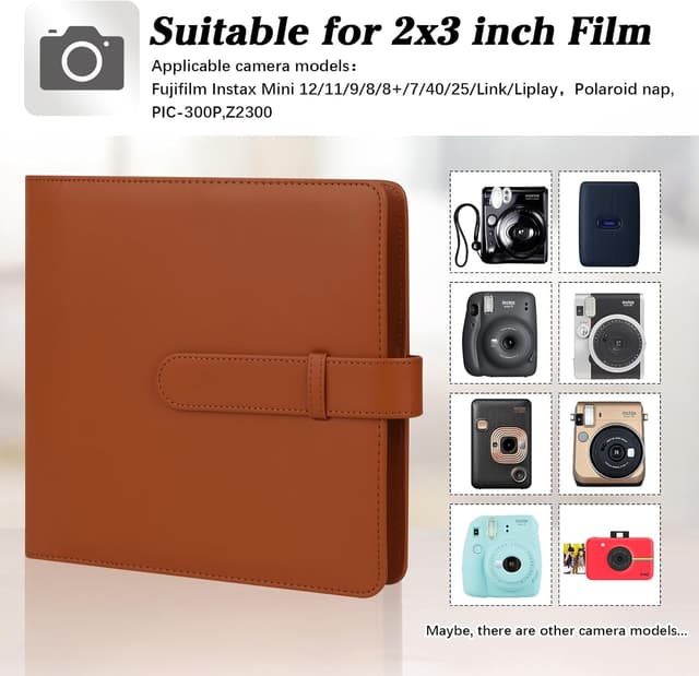 Detalle 2 de Instax-/Polaroid-Fotoalbum für Sofortbilder (360 Fotos) – kompatibel mit 86×54 mm