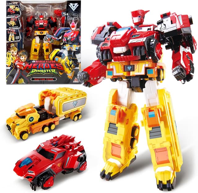 Thumbnail 6 de Quantum Heroes DINOSTER robot transformable 11,02 pouces 🤖
