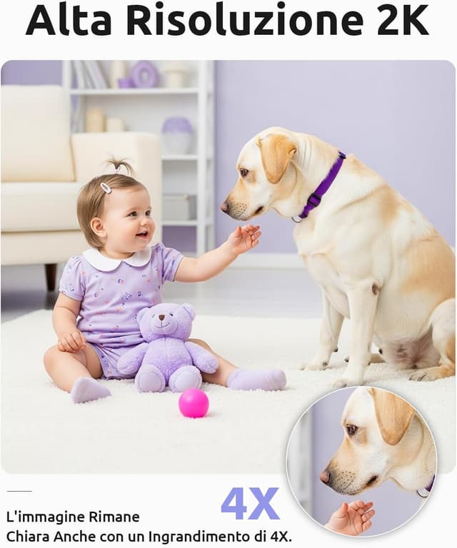 Detalle de YESIMOM Baby Monitor 2K con 5