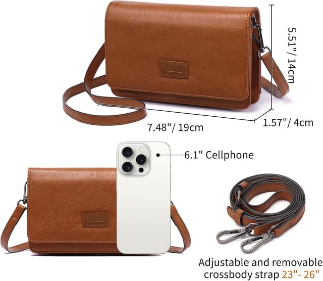 Detalle de SENDEFN crossbody phone bag 19 x 14 cm