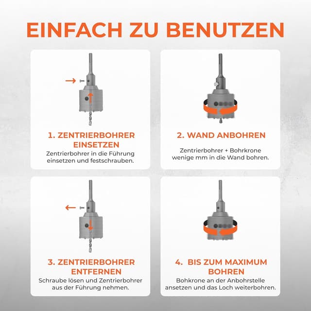 Thumbnail 1 de BAUBECK SDS Plus Forets béton 7 pièces