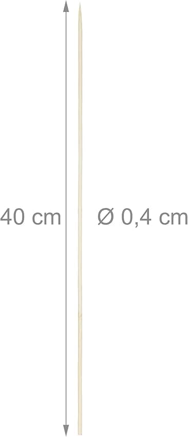 Thumbnail 3 de Relaxdays Pinchos de Madera 40 cm 🍢