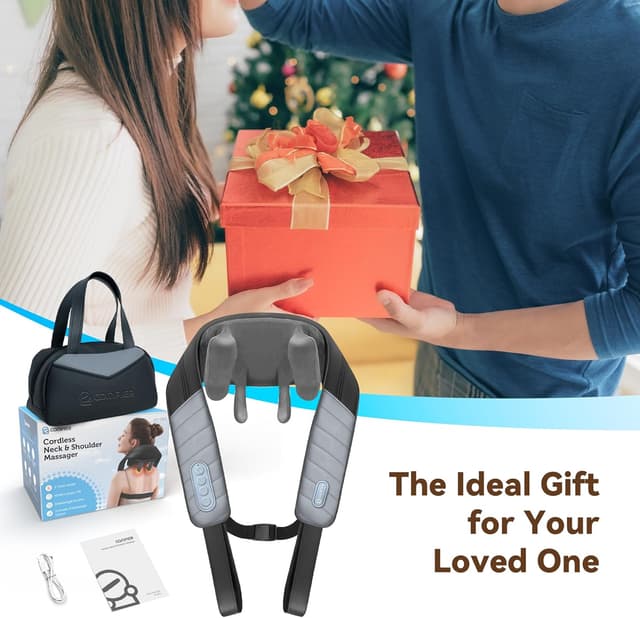 Thumbnail 8 de COMFIER Masajeador de Cuello Shiatsu Inalámbrico 4D con Calor 💆