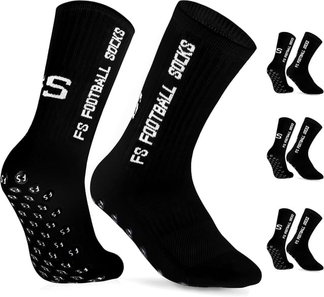 Thumbnail 3 de Gohanny Fußballsocken 3 Paar mit Anti-Rutsch-Grip