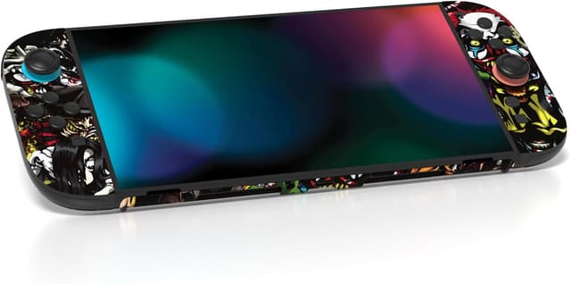 Detalle de playvital Full Set Protective Skins for Nintendo Switch 2 (Scary Party) – vinyl decal wrap, dock skin & hand grips