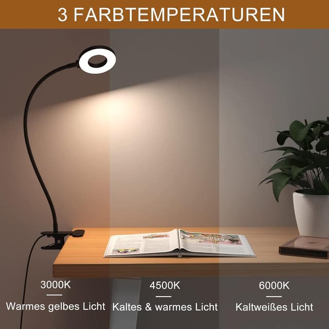 Detalle 2 de iZELL 23 Leselampe 40 cm flexibel