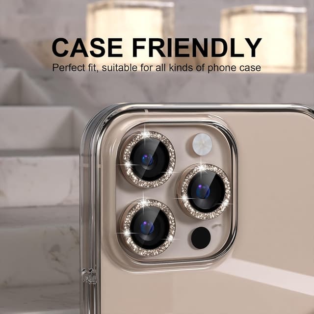 Thumbnail 3 de Choiche iPhone 16 Pro Camera Lens Protector 9H