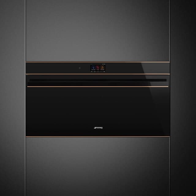 Detalle de Smeg SFPR9604TNR horno compacto pirolítico 60 cm