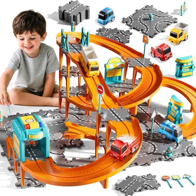 Imagen de KIZONLY Puzzle Racer 4-Tier Car Track Set en OfertitasTOP