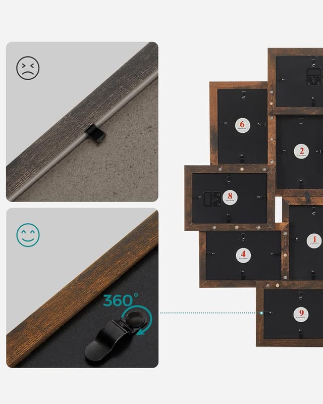 Thumbnail 4 de SONGMICS RPF020X01 collage frame 10×4x6 photos 🖼