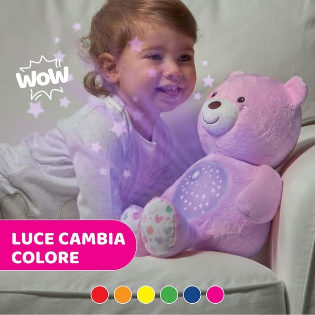 Thumbnail 4 de Chicco First Dreams Orsacchiotto Peluche Rosa