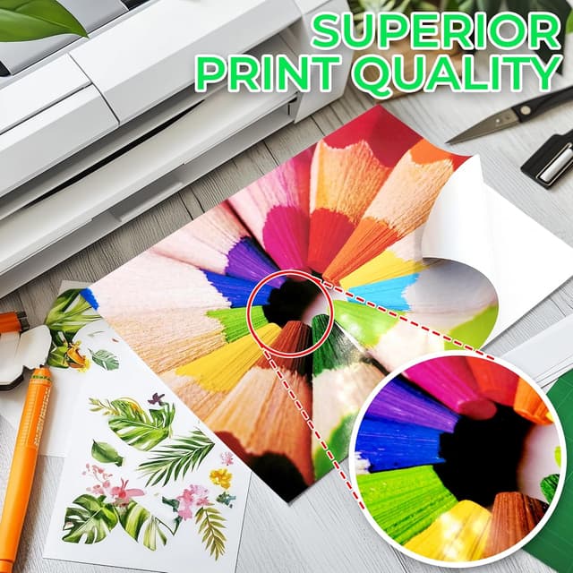 Detalle 2 de EVG A4 glossy photo sticker paper 50 sheets